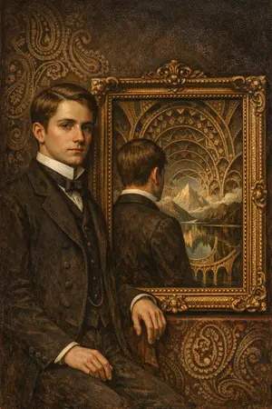 The Portrait That Moves — Victorian salon portraiture × occult psychedelia