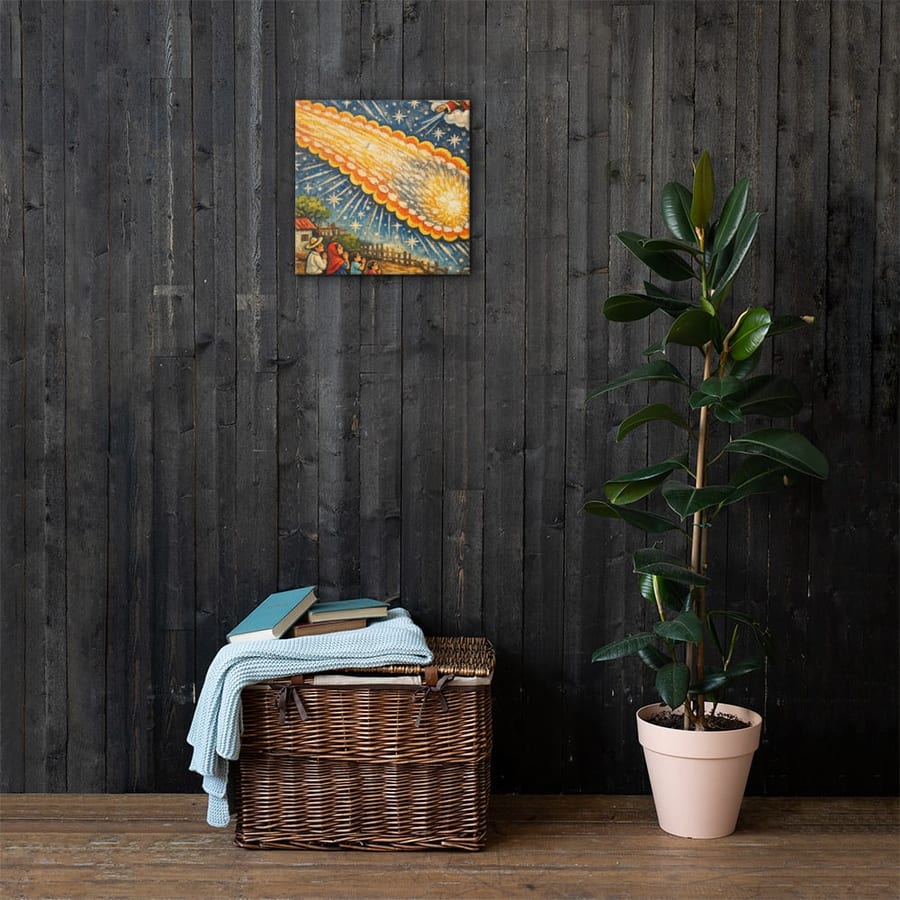 Thanks for the Comet printed and photographed on a wall