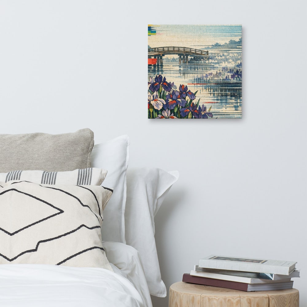 Iris Garden, Degrading printed and photographed on a wall