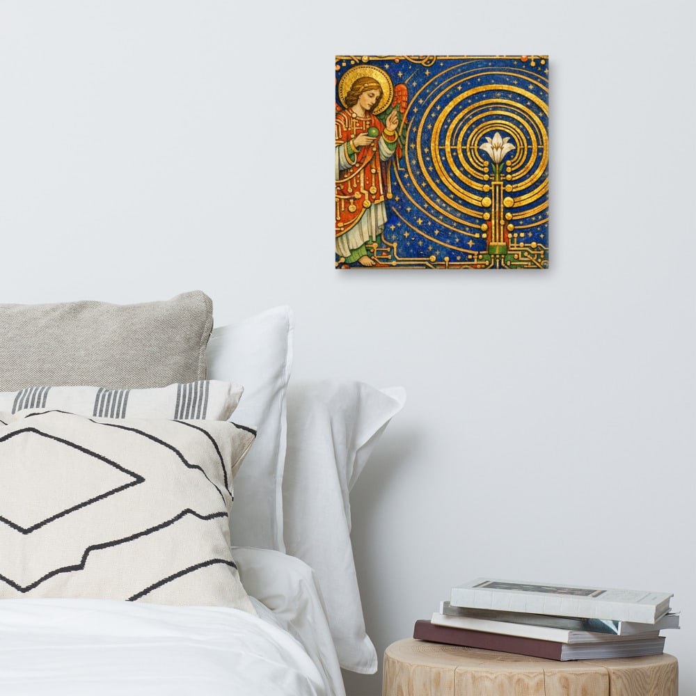 The Antenna Annunciate printed and photographed on a wall
